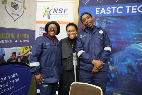Meriam Malebo with NSF-funded beneficiaries.