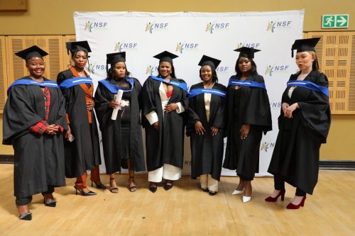 NSF Beneficiaries at a graduation ceremony.