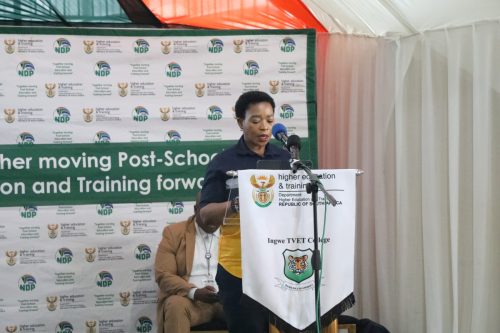 Deputy Minister delivers her keynote address.