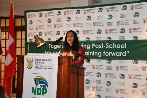 Acting CEO delivering message of support