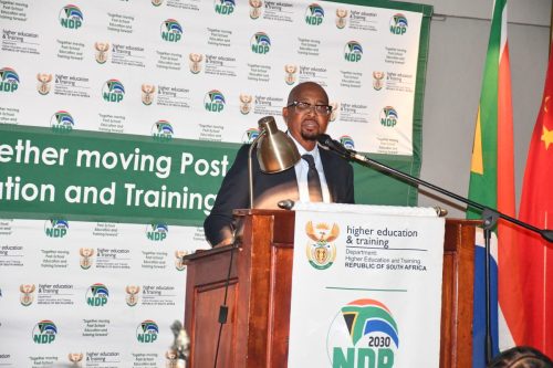 DG of DHET delivering his keynote address