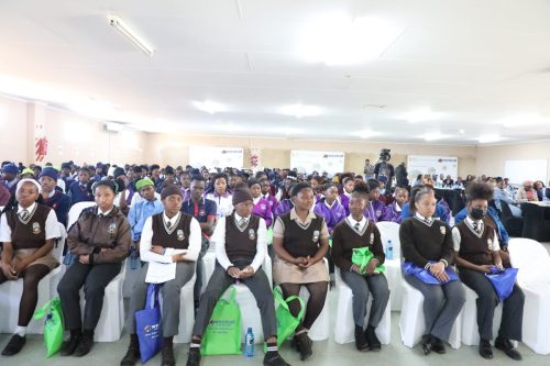 School learner attending career day at Westcol TVET College