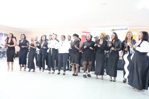 Westcol TVET College choir entertaining guest