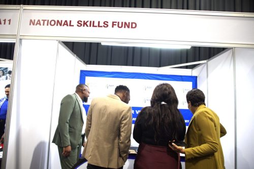Delegates visit the NSF’s exhibition stall 