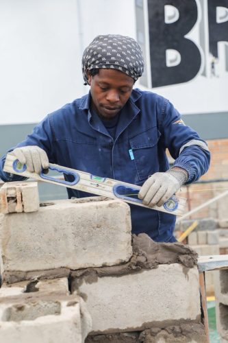 NSF funded brick laying beneficiary