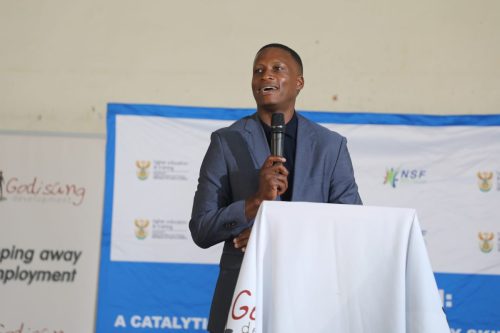 Godisang Development managing Director giving opening remarks