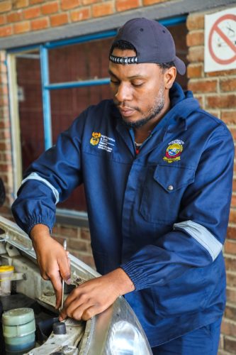NSF funded Diesel Mechanic beneficiary