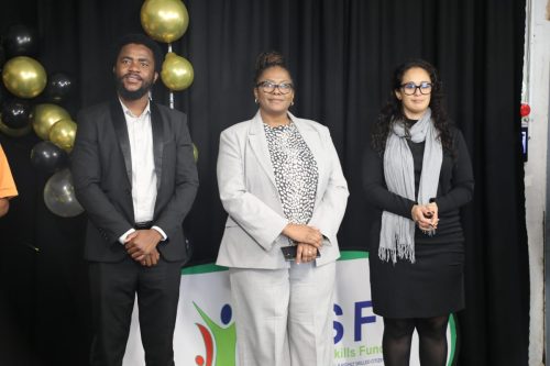 NSF project team with delegate at the Durban graduation ceremony 