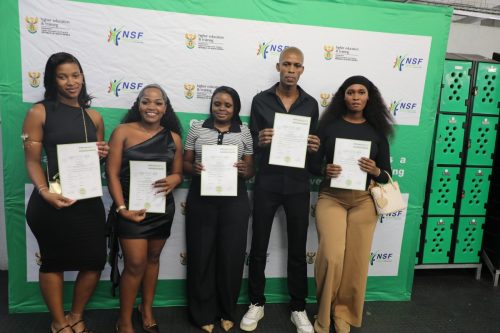 NSF-funded beneficiaries at the Durban graduation ceremony 