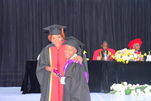 NSF Project Manager handing over certificate