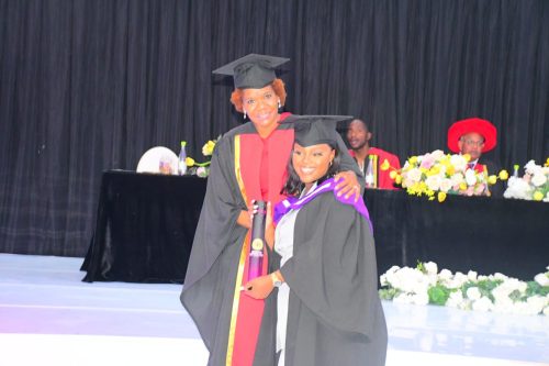 NSF Project Manager handing over certificate