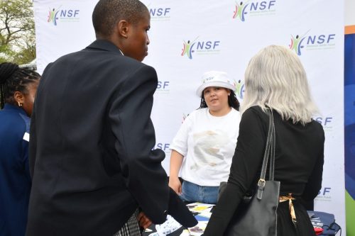 NSF official engaging students