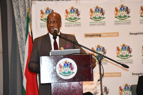 The Premier of Kwazulu-Natal giving his opening remarks
