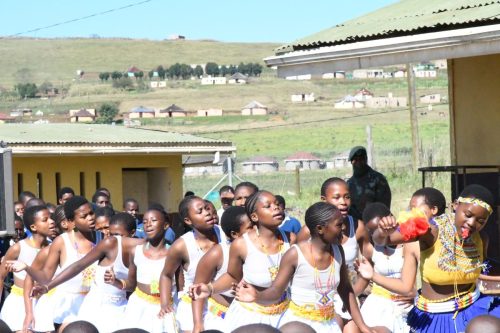 Learners at the Department of Defence career Expo in Ixopo.