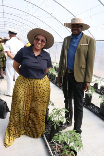 Inside the Horticulture greenhouse tunnel, 2022