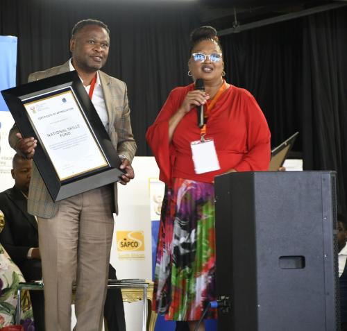 NSF Acting Executive Officer and Motheo TVET College Principal