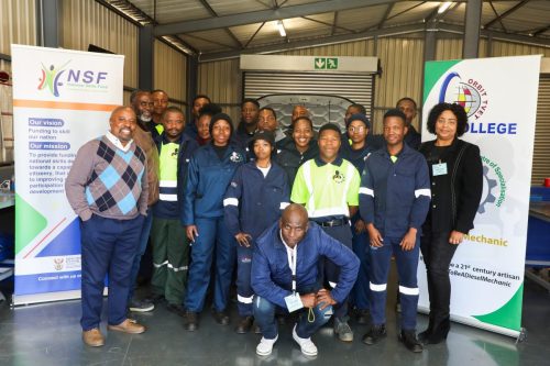 Group of Diesel Mechanic Apprentices and Facilitators.