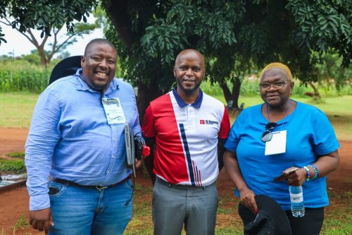 The National Skills Fund Officials with Official from K Boneng Skills Academy.