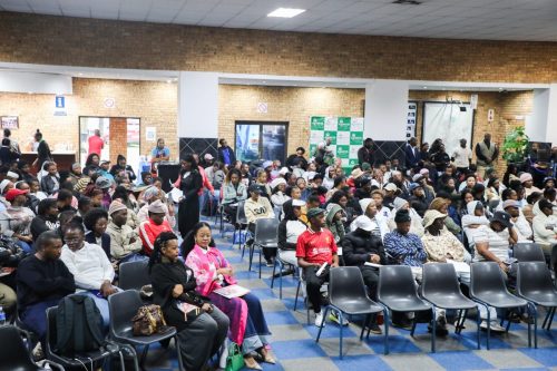 The young people at the Skills and Business Imbizo.