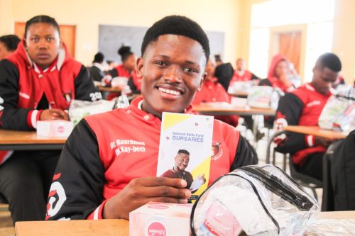 Learners at Bongani High School