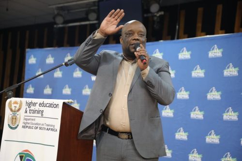  NSF official, Mr Jabu Ntshingila at the Youth Skills Business Imbizo.