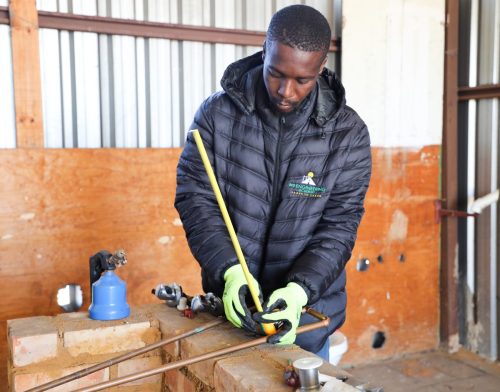 NSF beneficiary, Plumbing Apprentice.