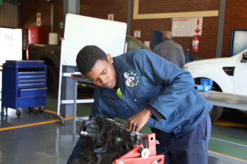 NSF beneficiary Diesel Mechanic Apprentice