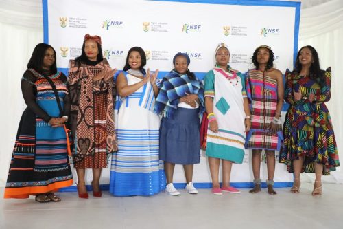 A group of NSF best female dressed photographed during the Heritage Day celebration