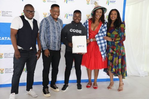 The NSF EXCO members photographed with Tshwane University of Technology delegates.