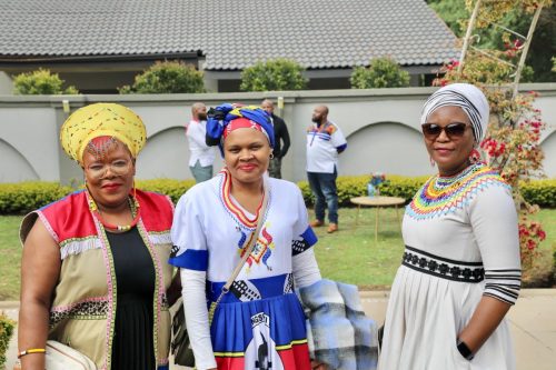 NSF officials looked stunning in traditional attire.