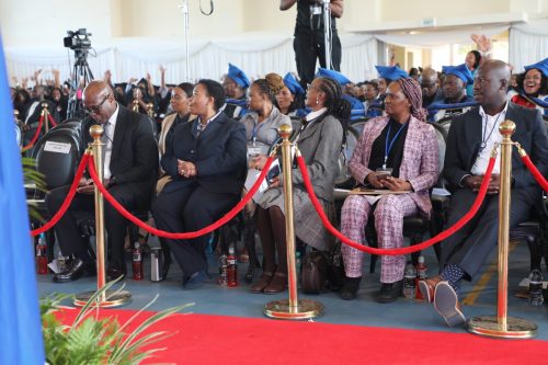 Dignitaries during graduation ceremony 