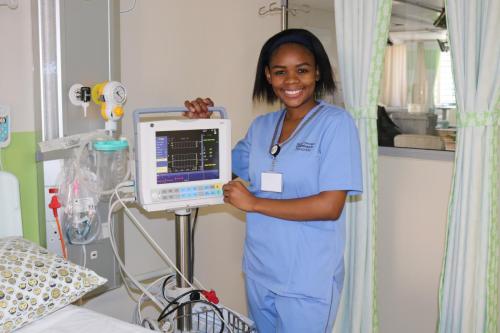 Nurse at Nelson Mandela Children's Hospital in Gauteng