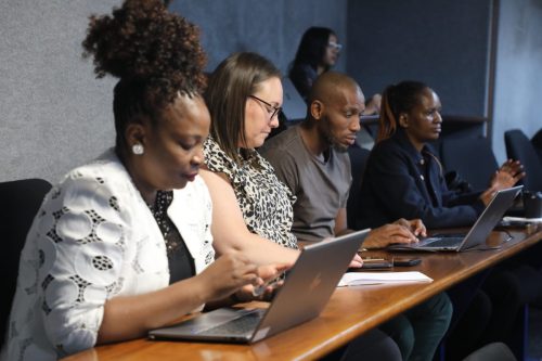 Advocate Azhwifanele Sidimela, Cindy Smit, Sithembele Sifanele and Kgaogelo Hlongwane 